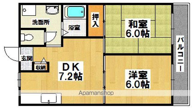 セントエルモ高石(2DK/4階)の間取り写真