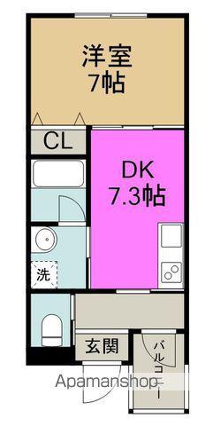 AMENITIES TAMAGAWA(1DK/1階)の間取り写真
