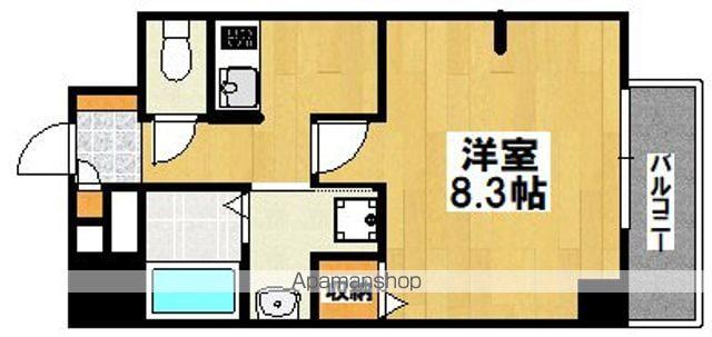 エヌエムキャトフヴァン(1K/8階)の間取り写真