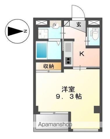 キアーズⅡ(1K/1階)の間取り写真