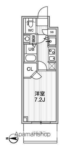 LA DOUCEUR黒川(1K/3階)の間取り写真