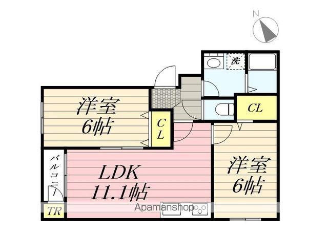 ノイヤール88(2LDK/3階)の間取り写真
