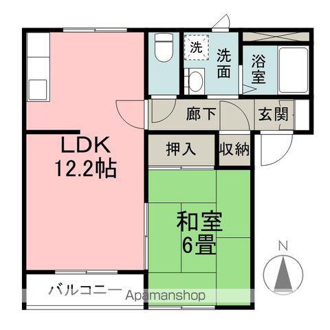 アドザックス本町1番館(1LDK/2階)の間取り写真