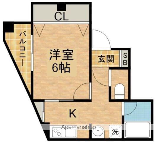 三和駒込(1K/2階)の間取り写真