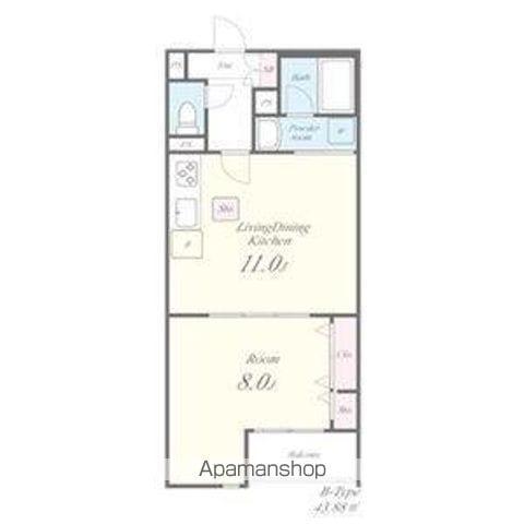 シェリール牛野(1LDK/3階)の間取り写真