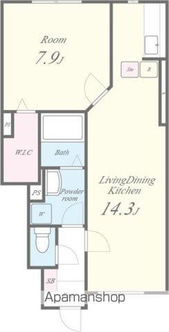 クレールA(1LDK/2階)の間取り写真