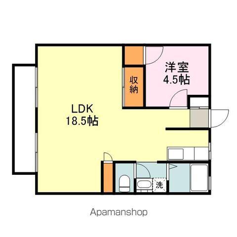 パナハイツ水越(1LDK/2階)の間取り写真
