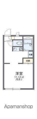 レオパレス中津(1K/1階)の間取り写真