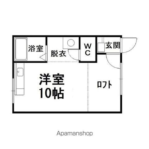 コーポYOU9JO(ワンルーム/2階)の間取り写真
