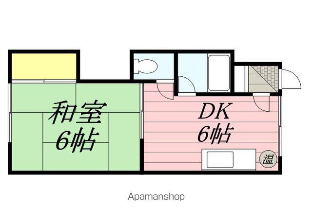 桜コーポ(1DK/2階)の間取り写真