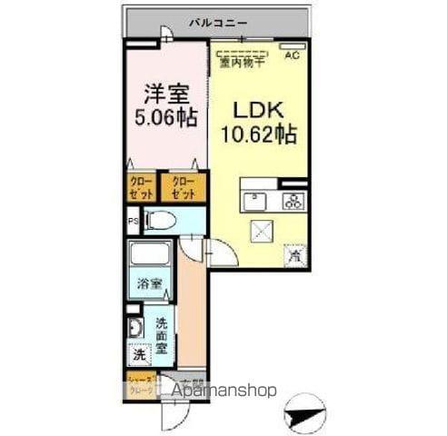 セジュール西台4(1LDK/1階)の間取り写真