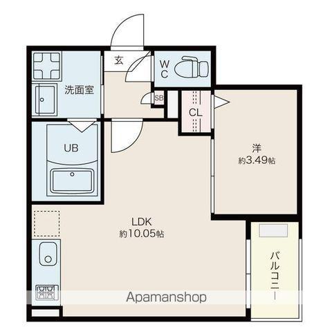 JACK BIWAJIMAⅢ(1LDK/2階)の間取り写真