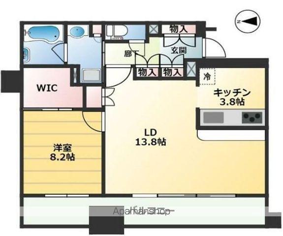 国立デュープレックスⅠ(1LDK/3階)の間取り写真