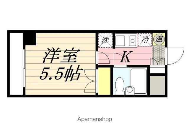 コンフォール小泉(1K/7階)の間取り写真