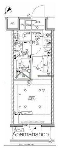 SYFORME KANNAI2(1K/9階)の間取り写真