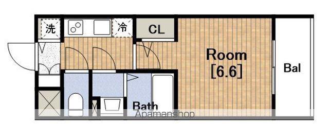 ESLEAD難波VALORE(1K/9階)の間取り写真