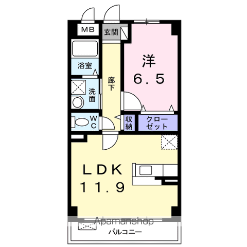 リバティスペースⅤ(1LDK/3階)の間取り写真