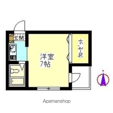 ドリームハイツエンデバー(ワンルーム/3階)の間取り写真