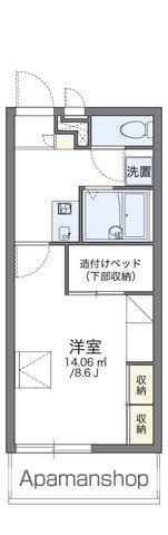 レオパレスフレイグラント多々良(1K/2階)の間取り写真