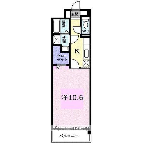 ヴィドゥ カンパーニュ(1K/2階)の間取り写真