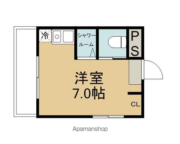 ドエル上地南行徳(ワンルーム/1階)の間取り写真
