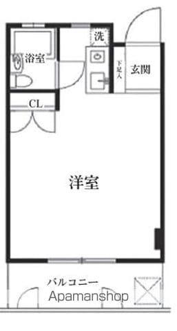 DELCCS鷺ノ宮(ワンルーム/4階)の間取り写真