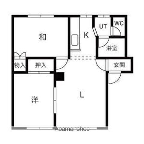 エクセレンス西野(2LDK/2階)の間取り写真