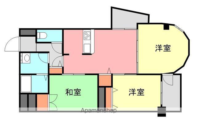 エリセオ毘舎丸(3LDK/1階)の間取り写真