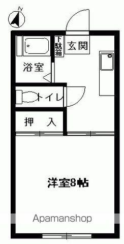 千代ハイツ(1K/1階)の間取り写真