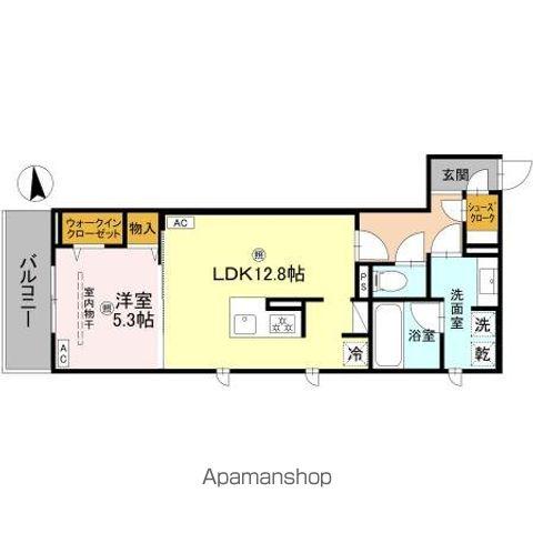 D-RESIDENCE安立(1LDK/3階)の間取り写真