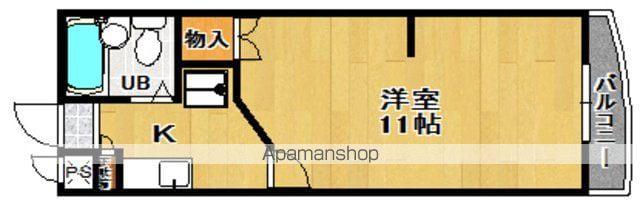 グリーンウッド郡山(1K/2階)の間取り写真