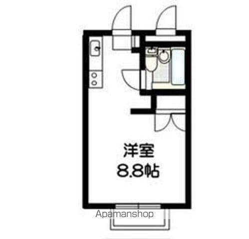タウンハウスM(ワンルーム/1階)の間取り写真