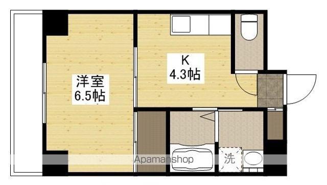 ラパーズタカタ(1K/5階)の間取り写真