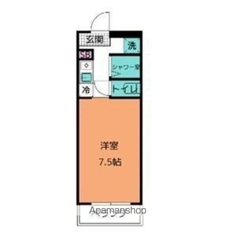 パールマンション社台(ワンルーム/4階)の間取り写真