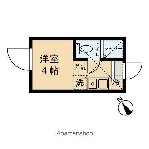 グランドボックス大泉学園(ワンルーム/2階)の間取り写真