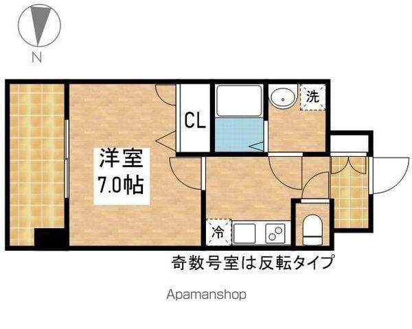 エスリード大須観音プリモ(1K/6階)の間取り写真