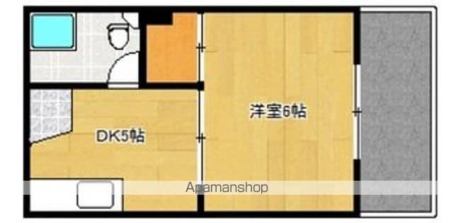 第3小河内ビル(1DK/3階)の間取り写真