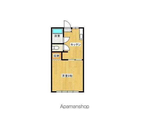 パール北山(1K/2階)の間取り写真