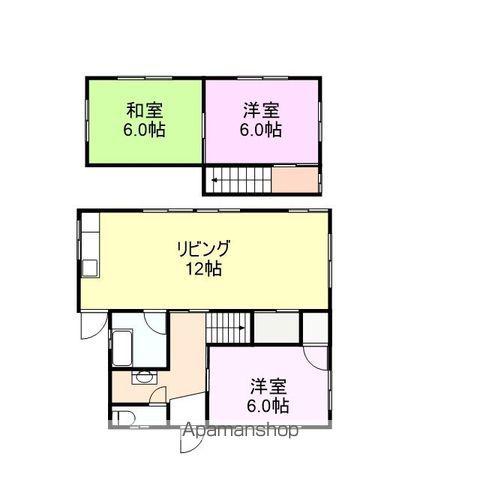 和歌山電鐵貴志川線 甘露寺前駅 徒歩10分 2階建 築49年(3LDK)の間取り写真