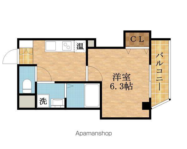 みおつくし京橋(1K/7階)の間取り写真