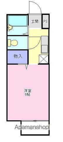 ステラーハウス 2(1K/2階)の間取り写真