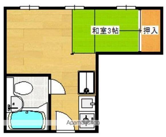 磨屋町ビル(ワンルーム/5階)の間取り写真