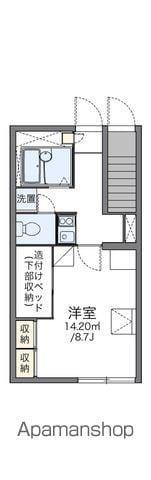 レオパレスウィル55(1K/1階)の間取り写真