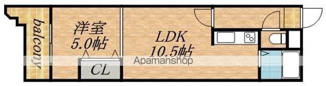 ミラバ札幌中央(1LDK/6階)の間取り写真
