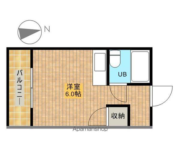 オクトワール浜北(ワンルーム/4階)の間取り写真