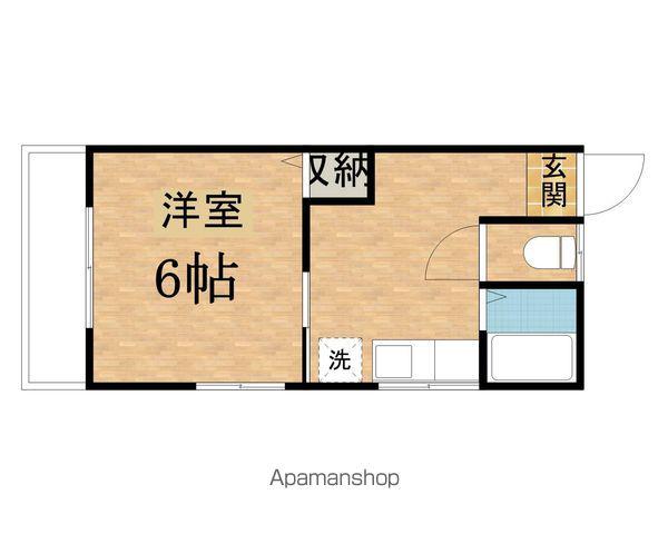 第三白王ハイツ(1K/2階)の間取り写真