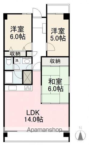フィオーレ上福岡(3LDK/3階)の間取り写真