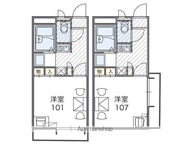 レオパレス小路Ⅱ(1K/1階)の間取り写真