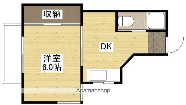 渡部ビル(1DK/3階)の間取り写真