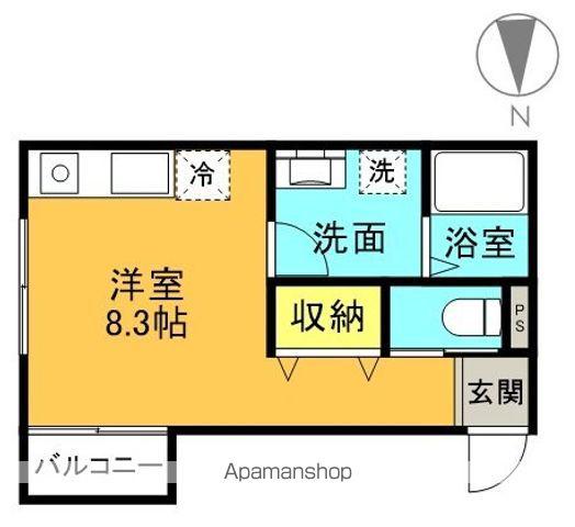 メゾン・ド・ソピア(ワンルーム/1階)の間取り写真